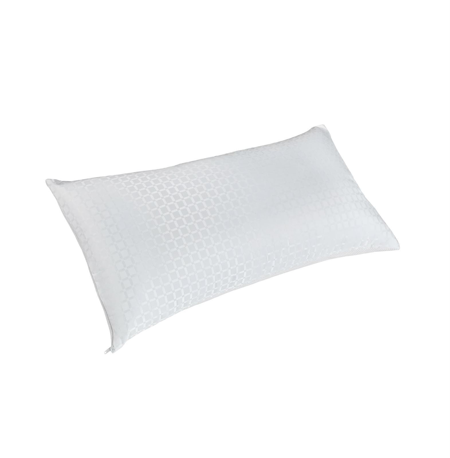 Almohada para dormir boca arriba de fibra y firmeza media-alta - IRON - Imagen 1